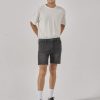 Men THRILLS Denim Shorts | Thrills Mandude Denim Short- Smoke Black