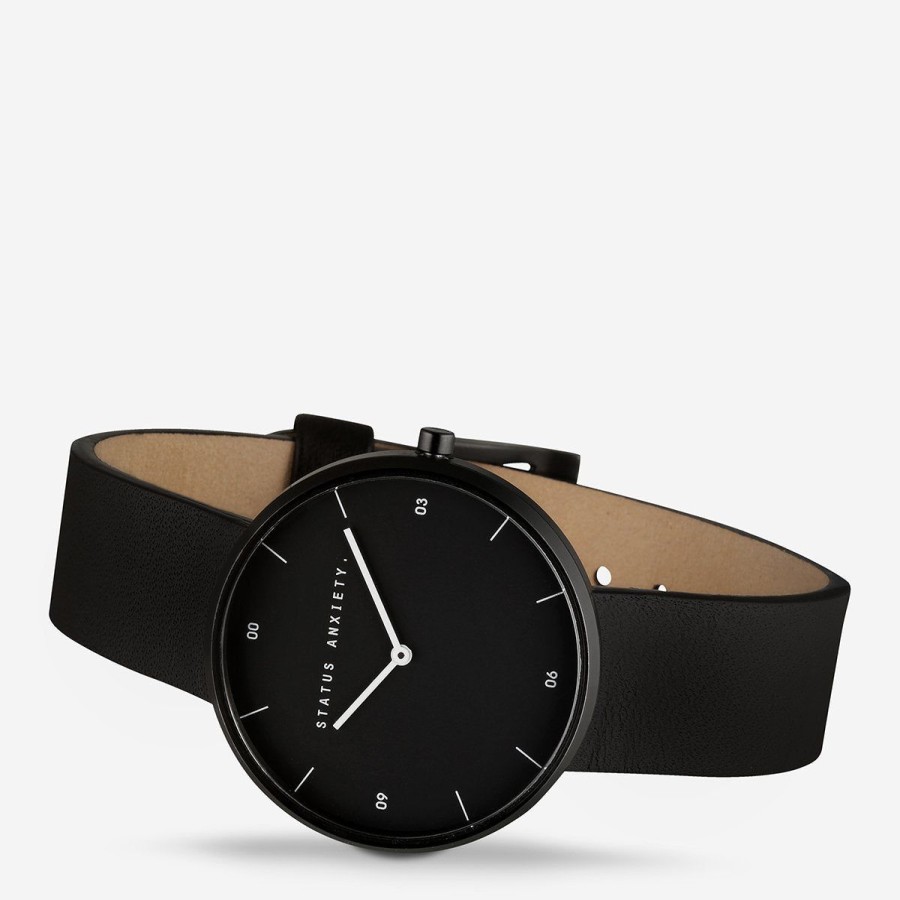 Women Status Anxiety Watches | Repeat After Me Watch-Matte Black/Black Face/Black Strap