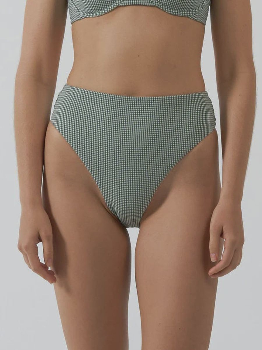 Women THRILLS Swimwear | Thrills Levitation 90'S High Cut Bikini Bottom- Pistachio