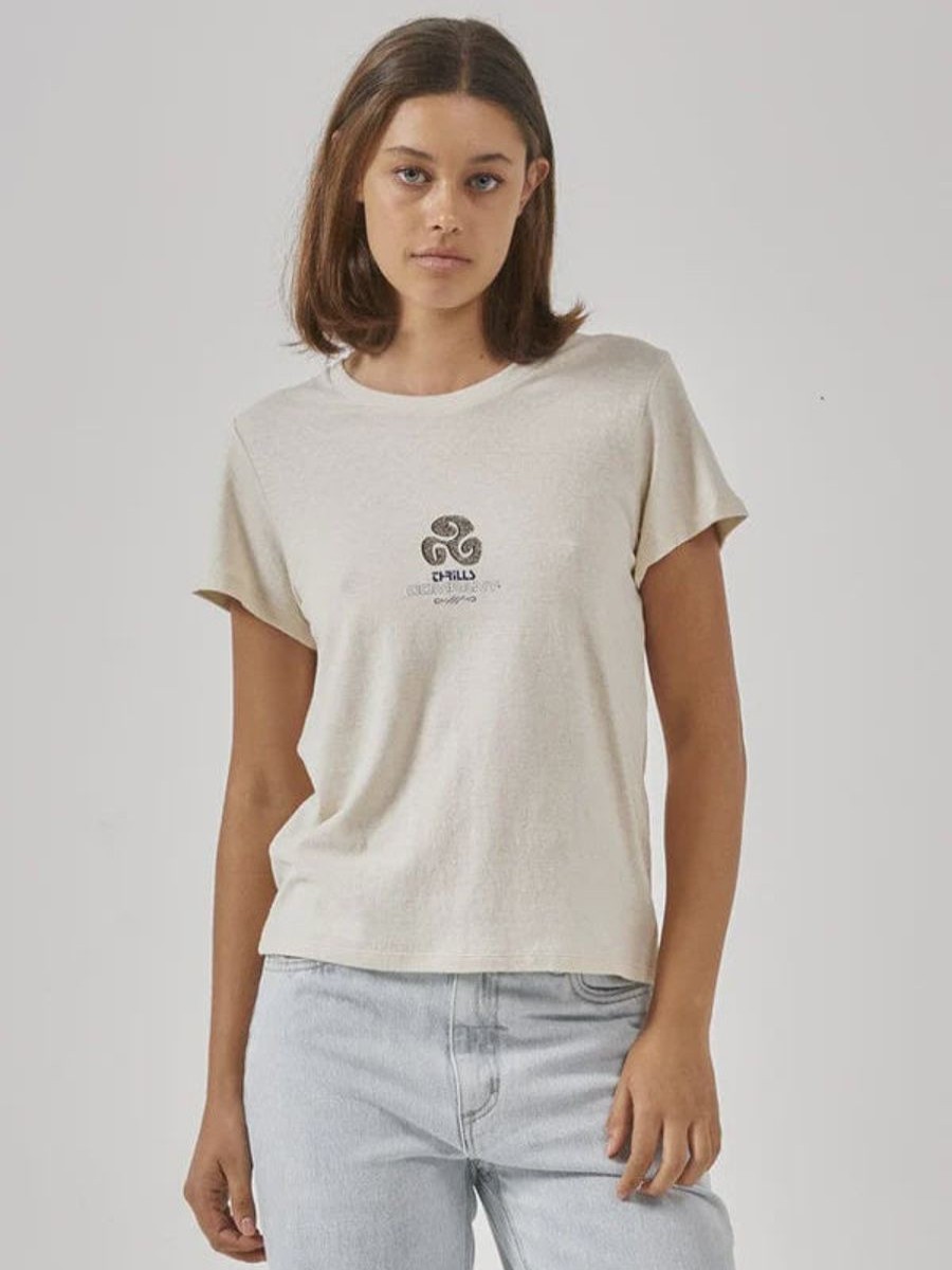 Women THRILLS Tees | Thrills Infinite Existence Hemp Everyday Tee- Unbleached