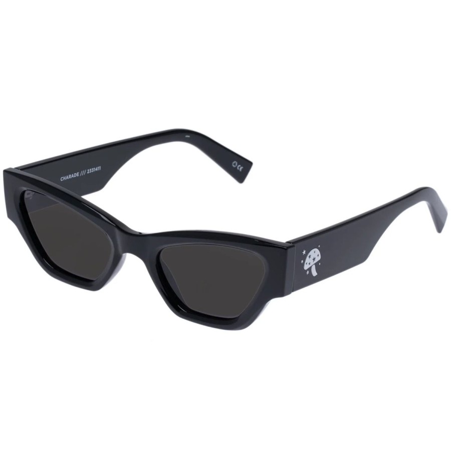 Women Le Specs Sunglasses | Afends X Le Specs Charade- Black