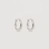 Women By Charlotte Jewellery | By Charlotte Sterling Silver Infinite Horizon Small Hoops