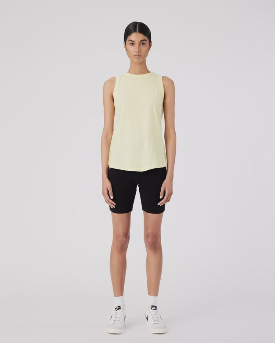 Women Jac+Mooki Tops | Adut Tank-Lemonade