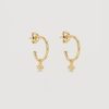 Women By Charlotte Jewellery | By Charlotte 18K Gold Vermeil Luminous Hoops