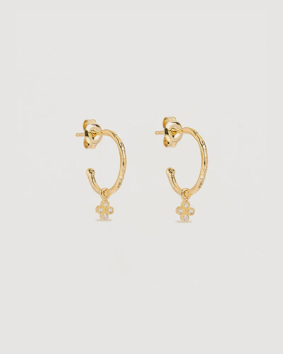 Women By Charlotte Jewellery | By Charlotte 18K Gold Vermeil Luminous Hoops