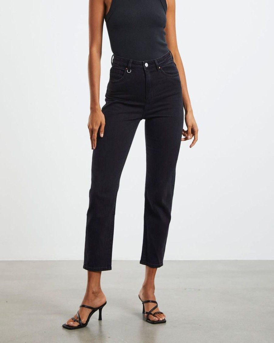 Women Neuw Denim Jeans | Neuw Denim Sade Baggy Crop- True Black