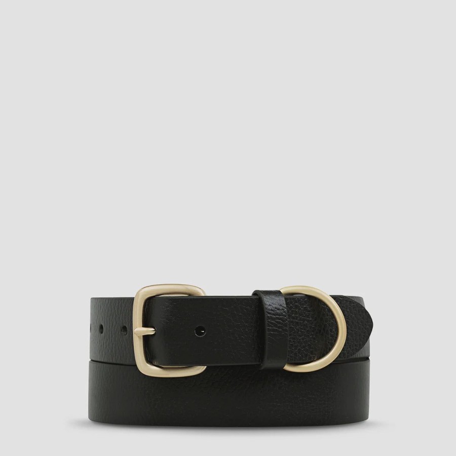 Women Status Anxiety Belts | Disarm-Black/Gold