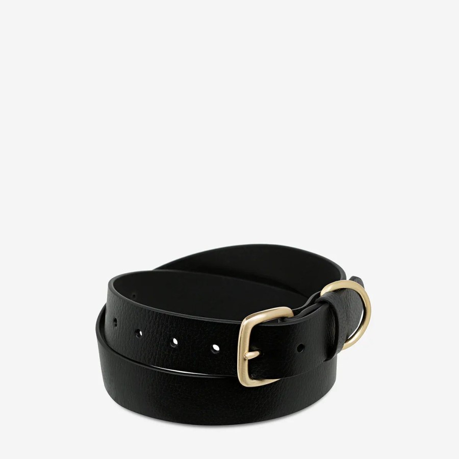 Women Status Anxiety Belts | Disarm-Black/Gold