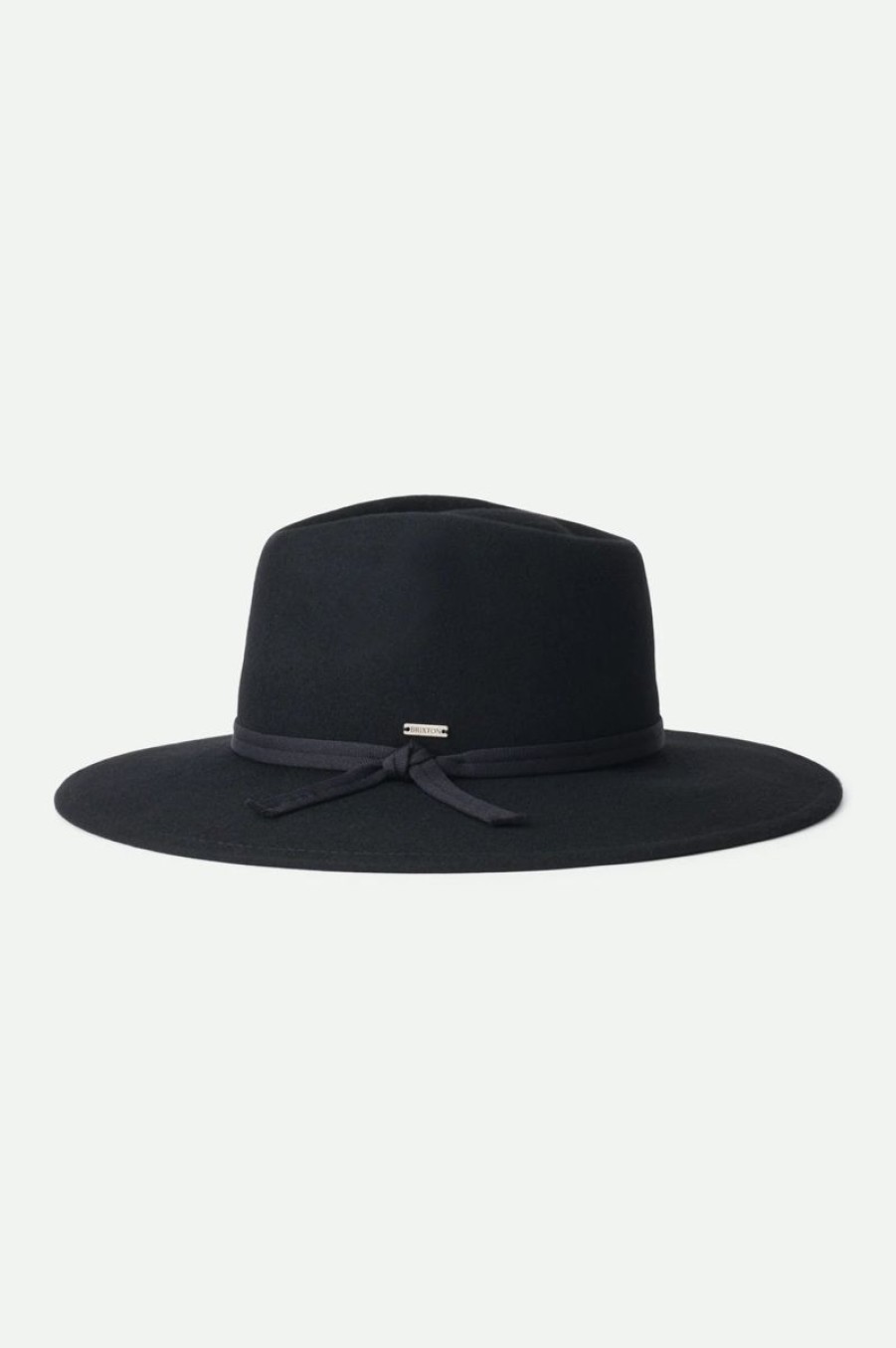 Women Brixton Hats | Joanna Felt Packable Hat-Black