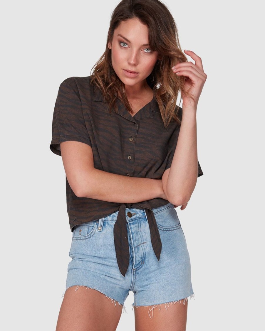 Women THRILLS Denim Shorts | Erin Short-Wasted Blue