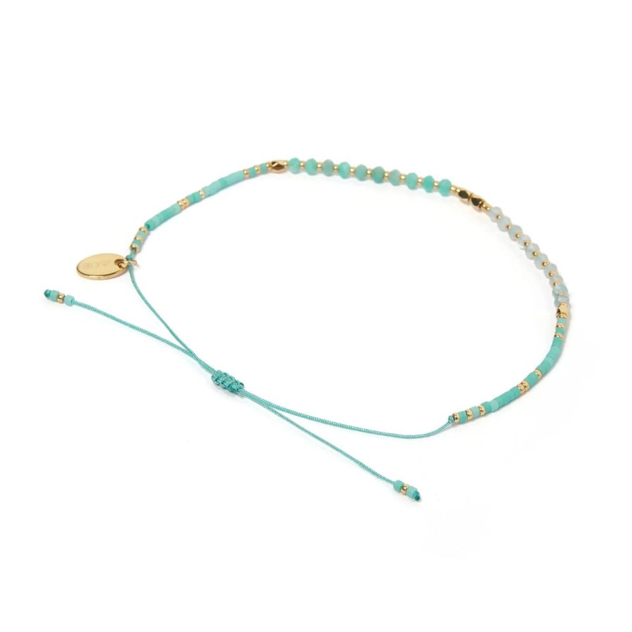 Women Arms Of Eve Jewellery | Arms Of Eve Pia Crystal Beaded Bracelet- Blue Turquoise