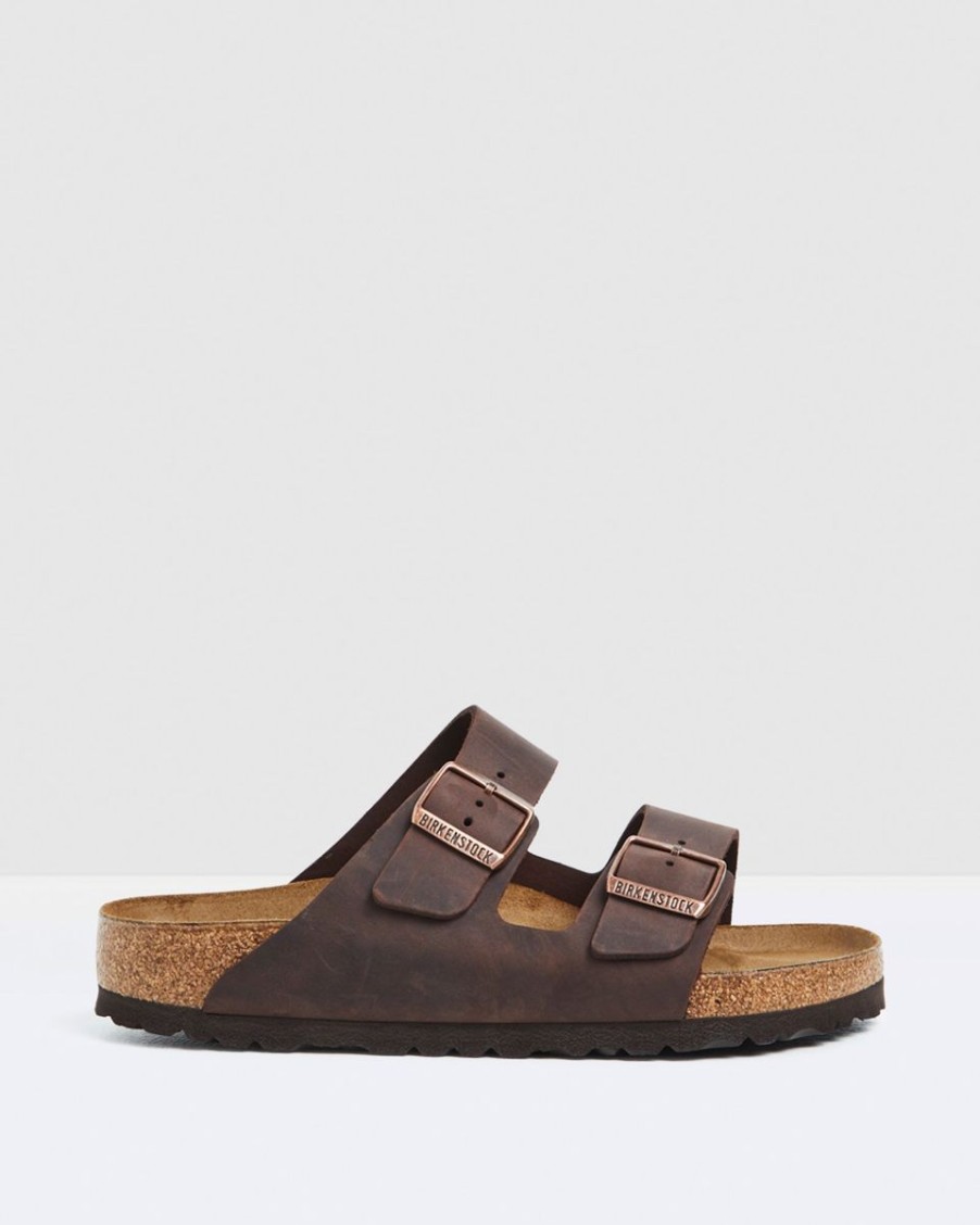 Footwear Birkenstock Arizona | Birkenstock Arizona-Habana Oiled Leather Narrow