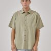 Men THRILLS Shirts | Thrills Superior Short Sleeve Shirt- Sunshine