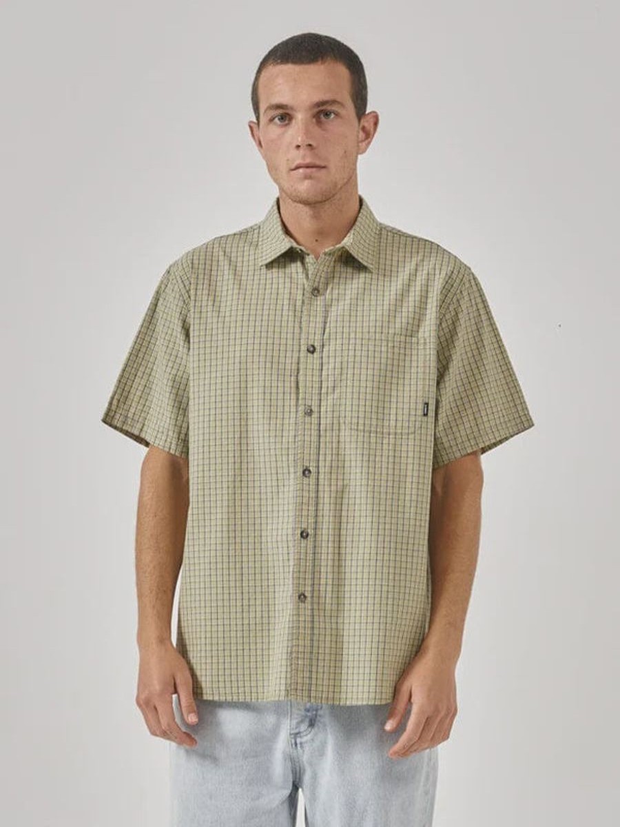 Men THRILLS Shirts | Thrills Superior Short Sleeve Shirt- Sunshine