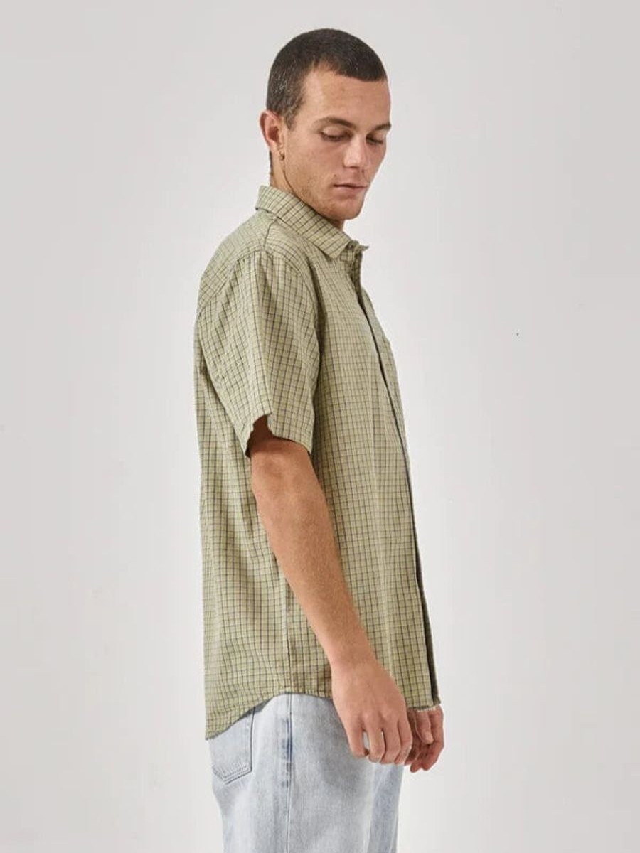 Men THRILLS Shirts | Thrills Superior Short Sleeve Shirt- Sunshine