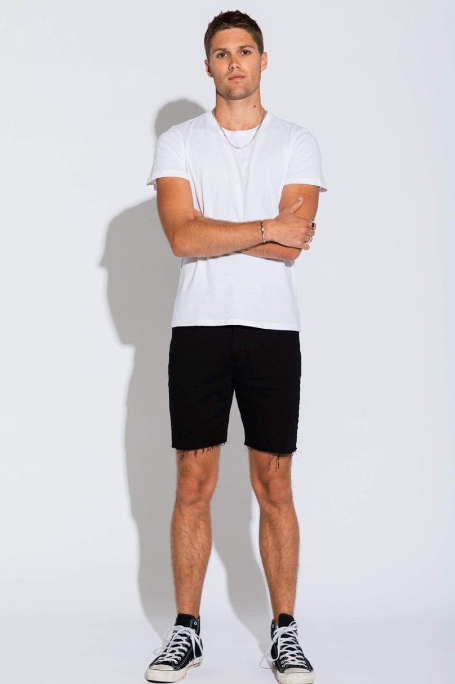 Men ABrand Denim Shorts | A Dropped Skinny Short-Blacksky