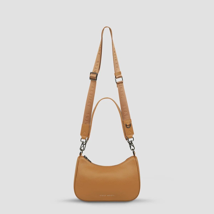 Women Status Anxiety Bags | Status Anxiety Look Both Ways Bag-Tan