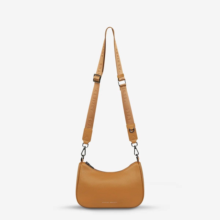 Women Status Anxiety Bags | Status Anxiety Look Both Ways Bag-Tan