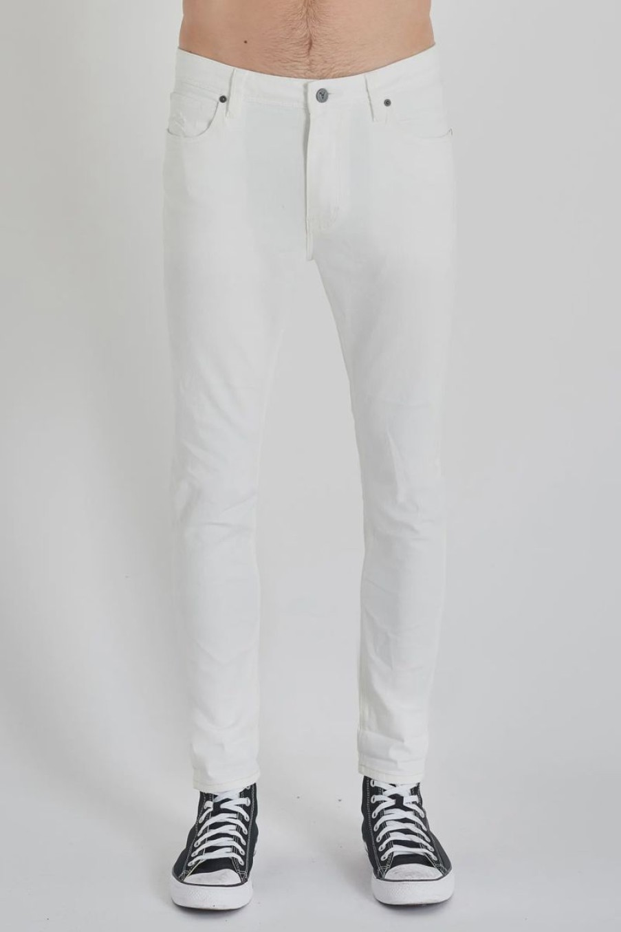 Men ABrand Jeans | Abrand A Dropped Skin Jean-White Riot