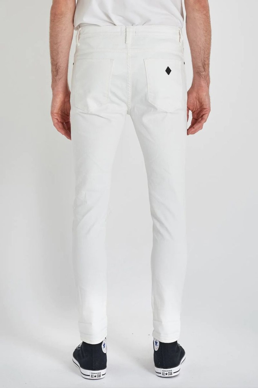 Men ABrand Jeans | Abrand A Dropped Skin Jean-White Riot