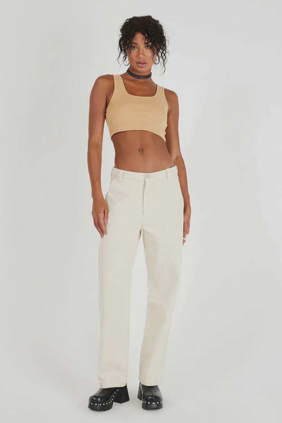 Women ABrand Jeans | A Slouch Carpenter Bleached Sand