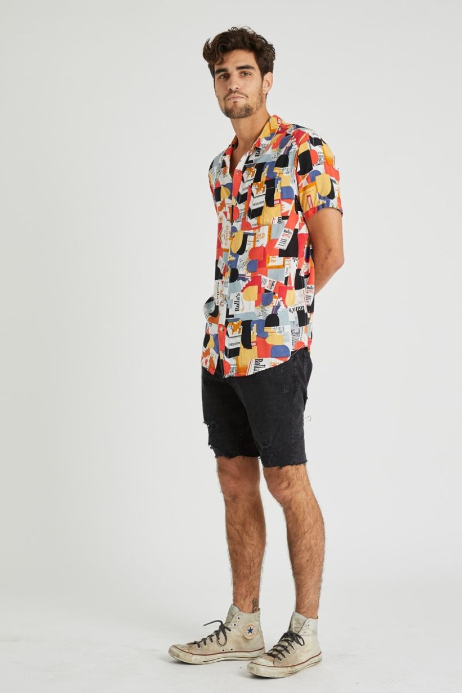 Men Rollas Denim Shorts | Tim Slims Short-Phantom Black