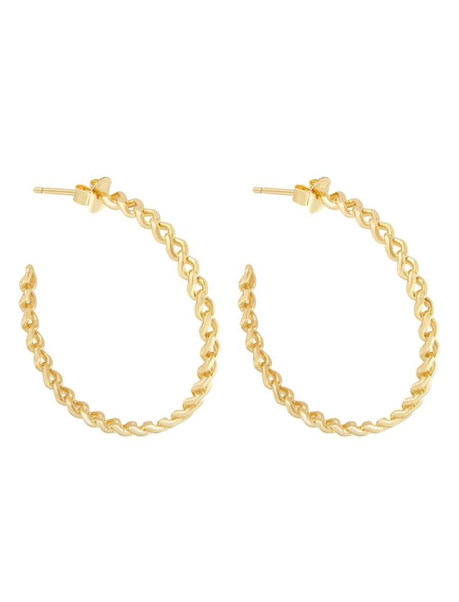 Women Pastiche Jewellery | Koa Hoops- Yellow Gold