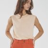 Women THRILLS Tops | Inverse Hemp Tank-Apricot