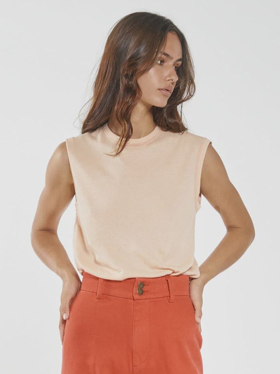 Women THRILLS Tops | Inverse Hemp Tank-Apricot