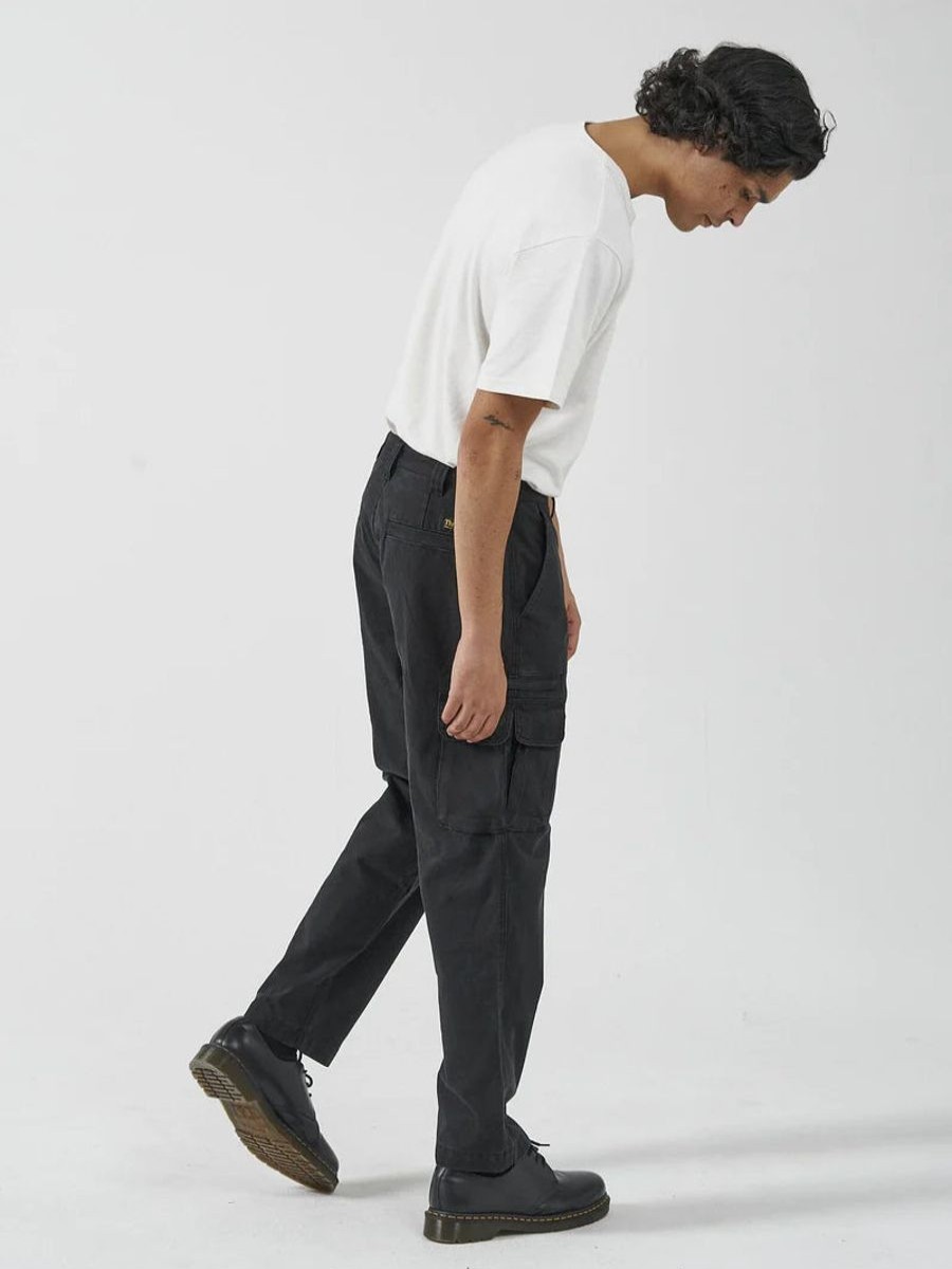 Men THRILLS Pants | Slacker Union Cargo Pant-Black