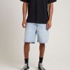 Men ABrand Denim Shorts | Abrand 95 Baggy Denim Short-Six Days-Bleached Vintage Indigo