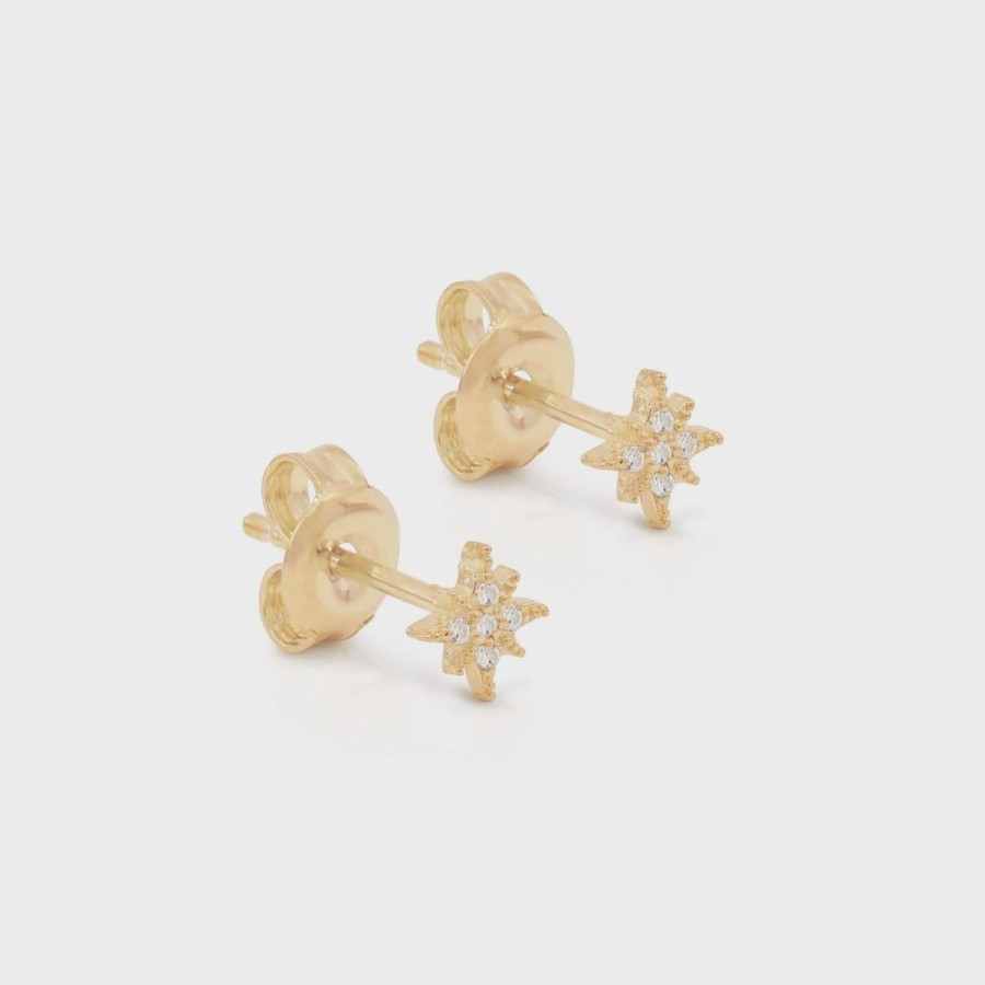 Women By Charlotte Jewellery | By Charlotte Starlight Earrings-18K Gold Vermeil