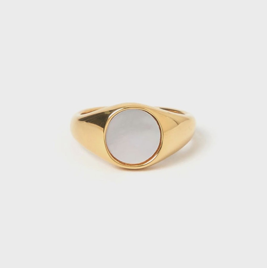 Women Arms Of Eve Jewellery | Arms Of Eve Amira Gold And Pearl Ring