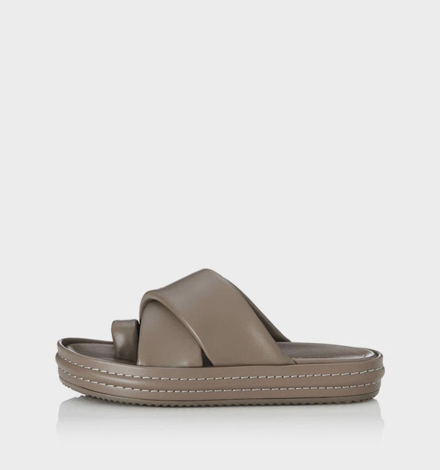 Footwear Alias Mae | Alias Mae Shae Slide-Taupe Leather